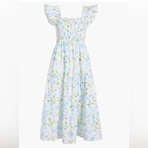 Hill House Ellie Nap Dress Size XL in Blue Peony Bouquet